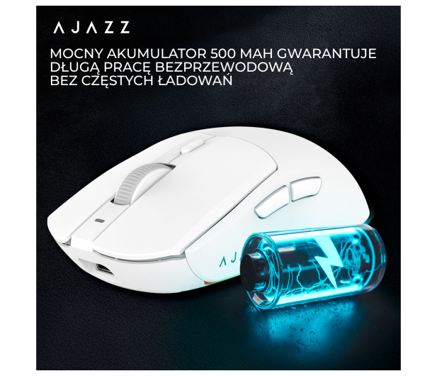 Ajazz AJ139 V2 MC 3311 ze stacją dokującą biała - 1536391 - zdjęcie 13